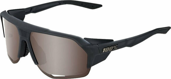 Kerékpáros szemüveg 100% Norvik Soft Tact Crystal Black/HiPER Crimson Silver Kerékpáros szemüveg - 1