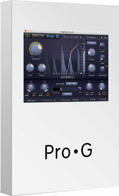 Software Plug-In FX-processor FabFilter Pro-G (Digitalt produkt)