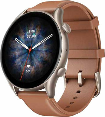 Smart hodinky Amazfit GTR 3 Pro Brown Leather