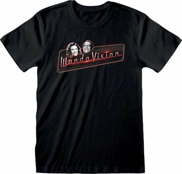 T-Shirt WandaVision T-Shirt Logo And Faces Black 2XL - 1