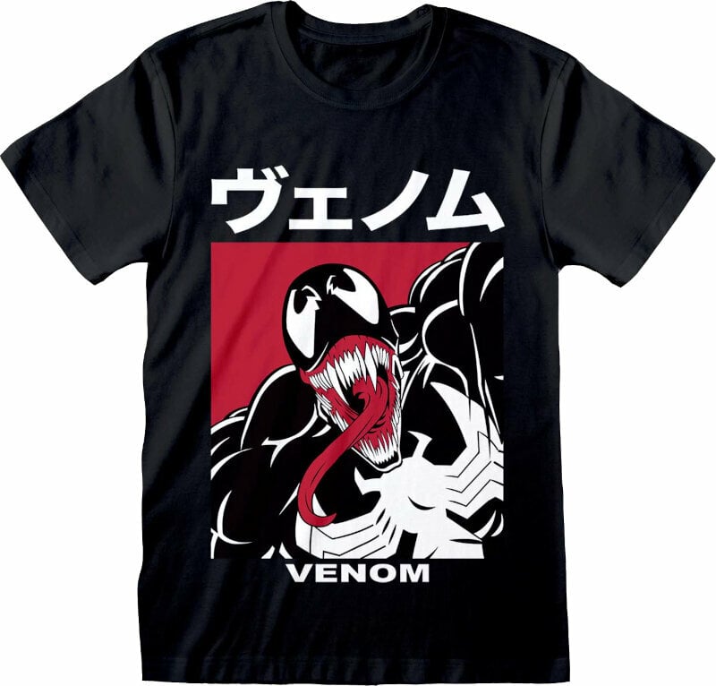 Tričko Marvel Comics Venom Venom Japanese Black S Tričko