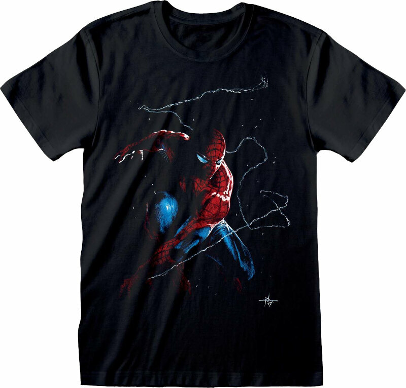 T-shirt Spiderman Spidey Art Black XL T-shirt