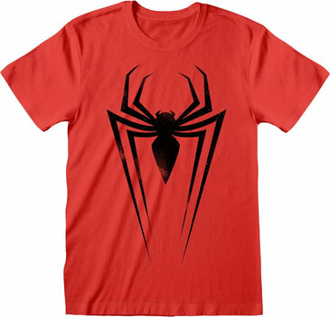 T-Shirt Spiderman Black Spider Symbol Red S T-Shirt - 1