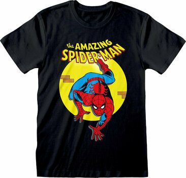 T-Shirt Spiderman Amazing Spider Man Comic Black L T-Shirt - 1