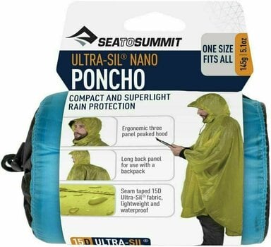 Outdoor Jacket Sea To Summit  Ultra-Sil Nano Poncho 15D Blue Outdoor Jacket - 1