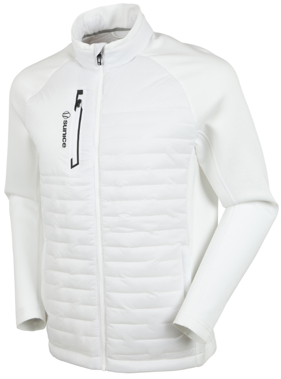 Облекло > Връхни дрехи Sunice Hamilton Thermal Hybrid Mens Jacket Pure White/Black L