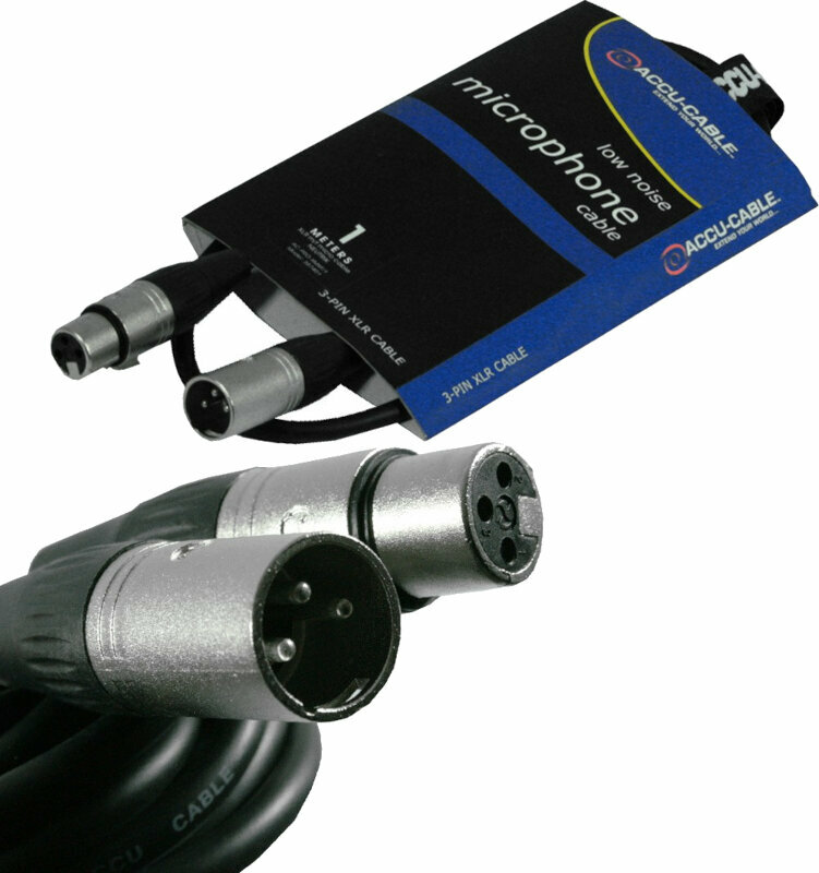 Câble pour microphone ADJ AC-PRO-XMXF/1 Noir 1 m