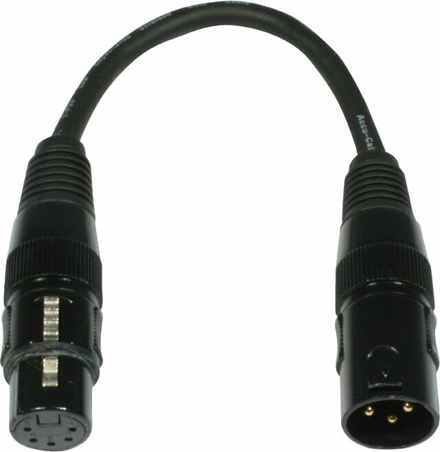 Kablar för DMX-lampor ADJ AC-DMXT/3M5F Kablar för DMX-lampor