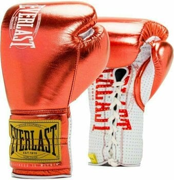 Boxing and MMA gloves Everlast 1910 Pro Fight Gloves Red 10 oz - 1