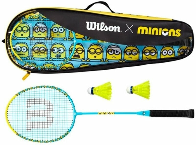 Ensemble de badminton Wilson Minions 2.0 JR Badminton Set Blue/Black/Yellow L2 Ensemble de badminton