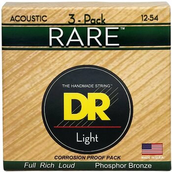 Struny pre akustickú gitaru DR Strings RPM-12 Rare 3-Pack - 1