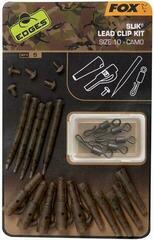 Clip de pesca, pinza, mosquetón giratorio Fox Edges Camo Slik Lead Clip Kit 10