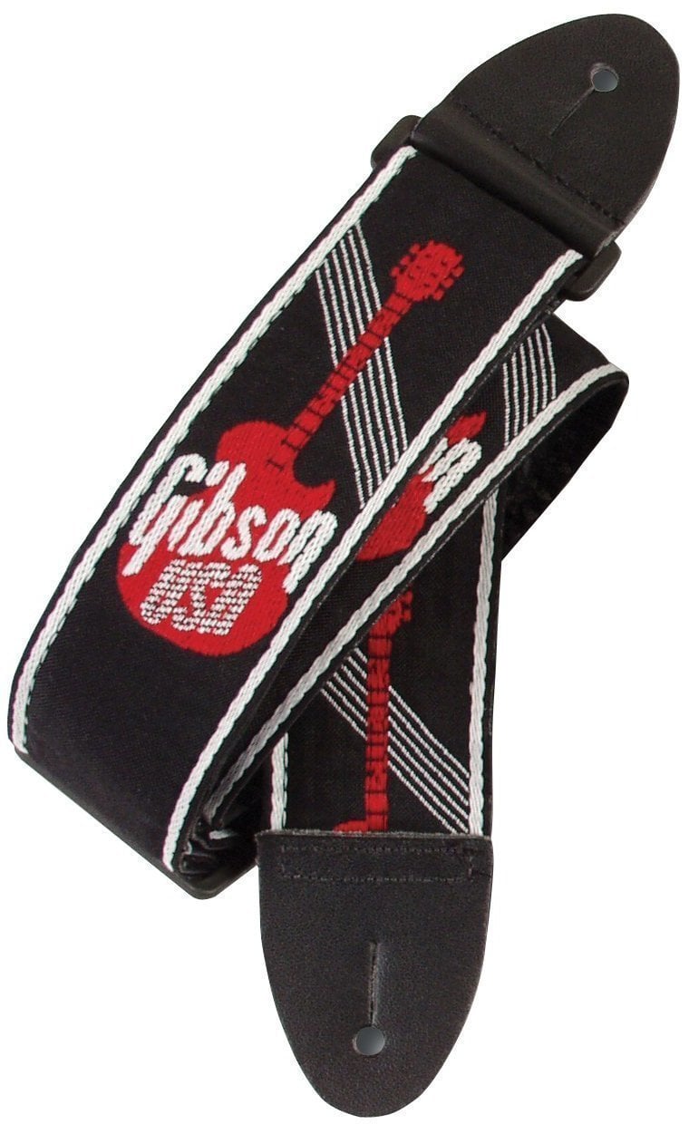 Tekstilni kitarski pas Gibson "2"" Woven Strap w/ Gibson Logo-Red"