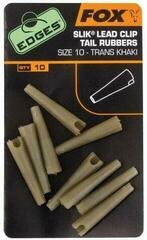 Arpão, pega, tornel de pesca Fox Edges Slik Lead Clip Tail Rubber Size 10 Trans Khaki