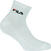Fitness ponožky Fila F1742 Socks Calza Quarter White 35-37 Fitness ponožky