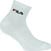 Fitness ponožky Fila F1742 Socks Calza Quarter White 43-45 Fitness ponožky