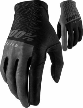 Cyklistické rukavice 100% Celium Gloves Black/Grey L Cyklistické rukavice - 1