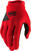 Cyklistické rukavice 100% Ridecamp Gloves Red M Cyklistické rukavice