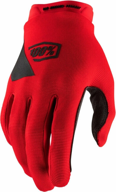 Luvas para bicicletas 100% Ridecamp Youth Gloves Red XL Luvas para bicicletas