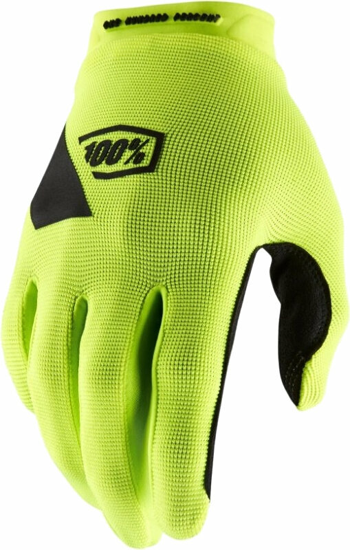 Kolesarske rokavice 100% Ridecamp Womens Gloves Fluo Yellow/Black L Kolesarske rokavice