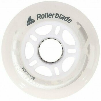 Reservedel til rulleskøjter Rollerblade Moonbeams LED Wheels 80/82A White 4 - 1