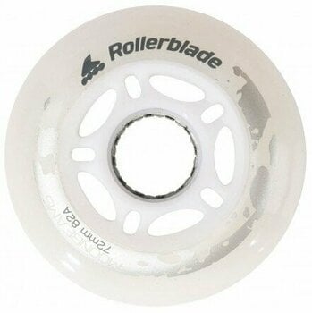 Pièce de rechange pour patin à roulettes Rollerblade Moonbeams LED Wheels 72/82A White 4 - 1