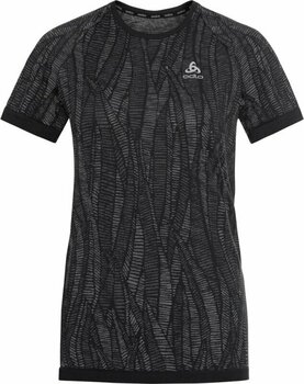 Тениска с къс ръкав за бягане
 Odlo The Blackcomb Light Short Sleeve Base Layer Women's Black/Space Dye L Тениска с къс ръкав за бягане - 1