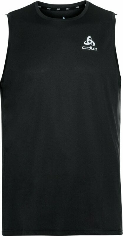 Hardloopshirt met korte mouwen Odlo Men's ESSENTIAL Base Layer Running Singlet Black S Hardloopshirt met korte mouwen