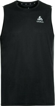 Тениска с къс ръкав за бягане Odlo Men's ESSENTIAL Base Layer Running Singlet Black S Тениска с къс ръкав за бягане - 1