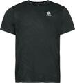 Odlo The Zeroweight Engineered Chill-tec Running T-shirt Shocking Black Melange S Hardloopshirt met korte mouwen
