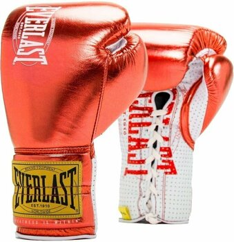 Boxing and MMA gloves Everlast 1910 Pro Fight Gloves Red 8 oz - 1