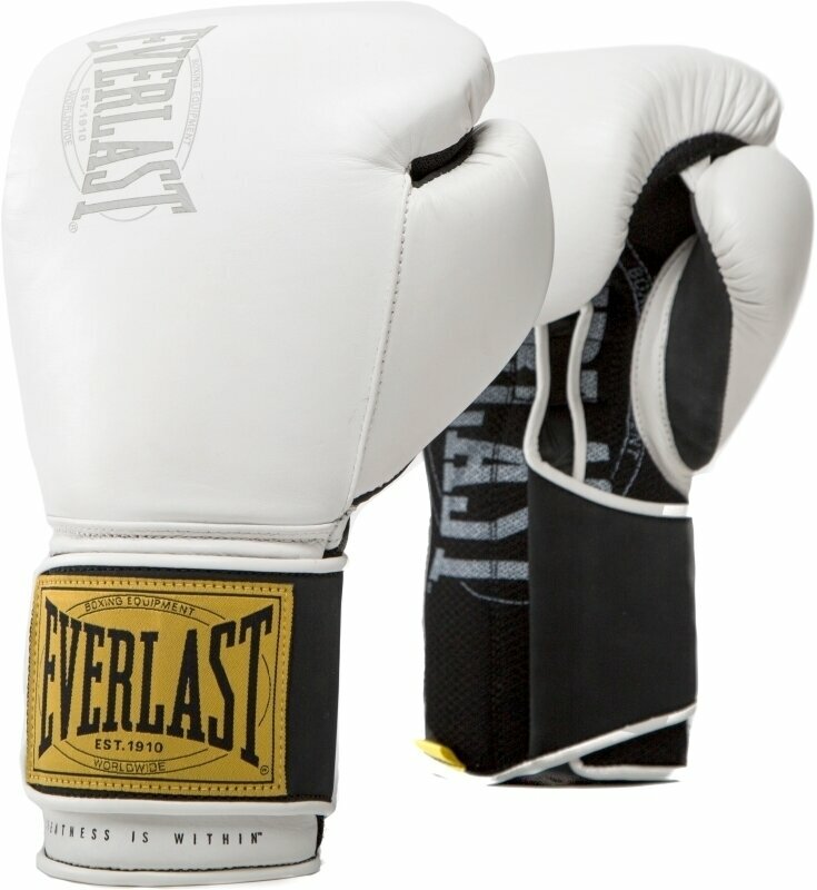 Boxnings- och MMA-handskar Everlast 1910 Classic Gloves White 12 oz