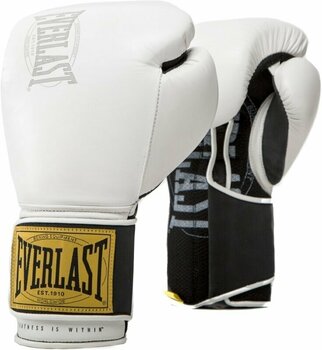 Boxerské a MMA rukavice Everlast 1910 Classic Gloves White 12 oz - 1
