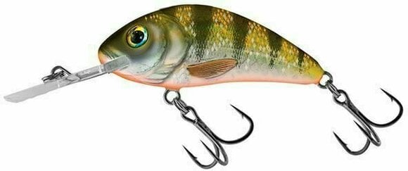 Isca nadadeira Salmo Rattlin' Hornet Floating Yellow Holographic Perch 3,5 cm 6 g - 1