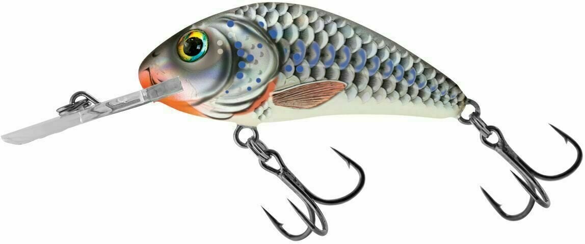 Wobler Salmo Rattlin' Hornet Floating Silver Holographic Shad 3,5 cm 3,1 g