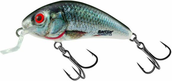 Isca nadadeira Salmo Rattlin' Hornet Shallow Floating Holographic Real Dace 4,5 cm 3 g - 1
