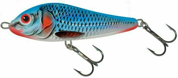 Wobler Salmo Rattlin' Slider Sinking Bleeding Blue Shad 8 cm