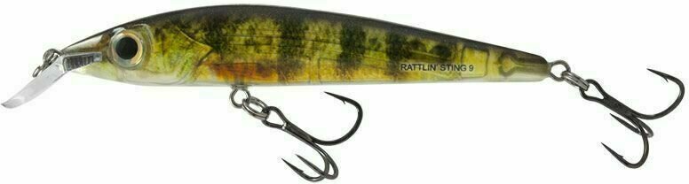 Wobbler til fiskeri Salmo Rattlin' Sting Suspending Real Yellow Perch 9 cm 11 g