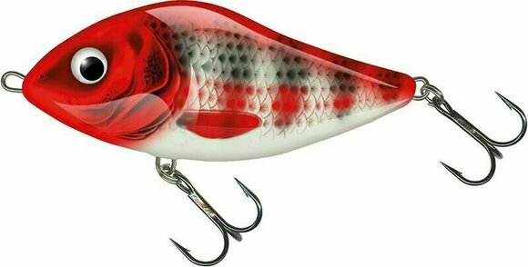 Wobler Salmo Slider Sinking Holo Red Head Striper 7 cm 21 g - 1