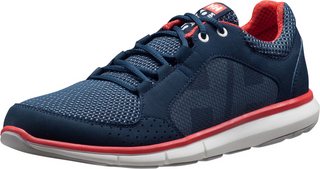 Womens Sailing Shoes Helly Hansen Women's Ahiga V4 Hydropower Navy/Off White/Cayenne