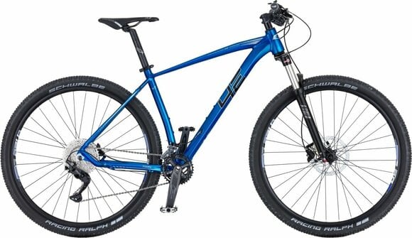 Hardtail fiets 4Ever Firetrack Team Shimano Deore RD-M5120 2x11 Blue M - 1