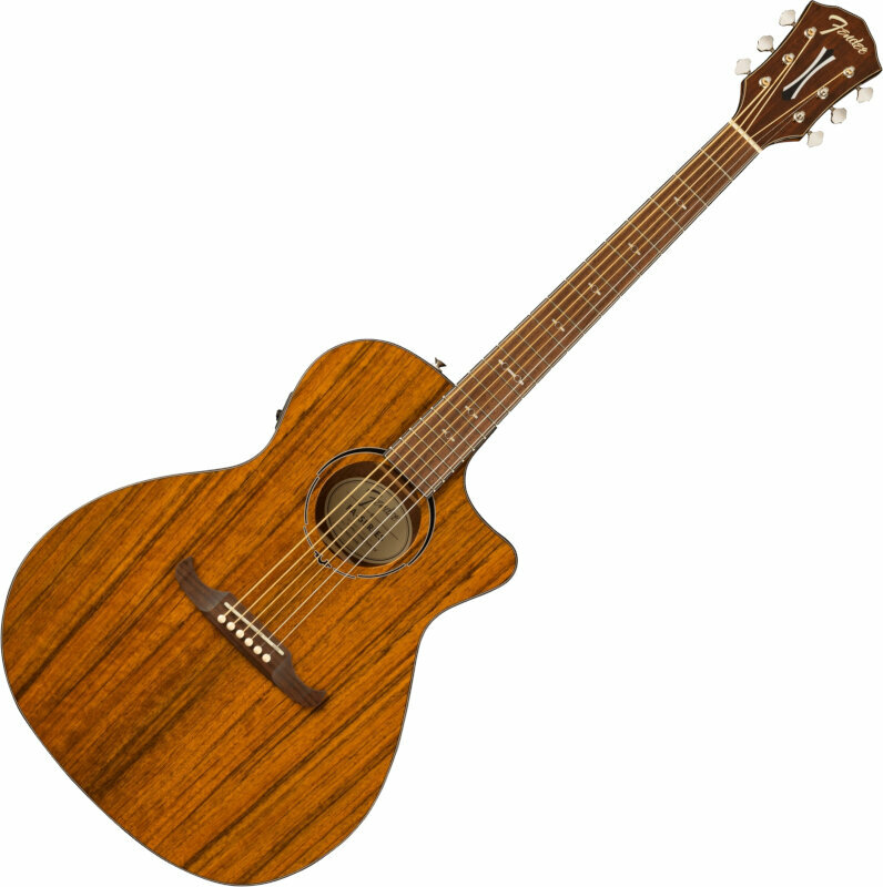guitarra eletroacústica Fender FA-345CE Ovangkol Exotic Natural