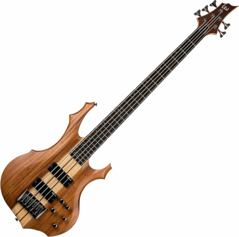 5-saitiger E-Bass, 5-Saiter E-Bass ESP LTD F-5E Mahogany Natural Satin