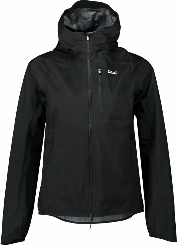 Kerékpár kabát, mellény POC Motion Rain Women's Jacket Uranium Black L Kabát
