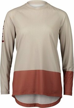 Jersey/T-Shirt POC MTB Pure Women's LS Jersey Light Sandstone Beige/Himalayan Salt L - 1