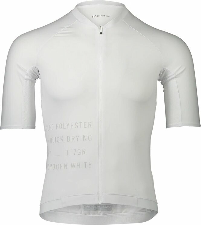 Kolesarski dres, majica POC Pristine Print Men's Jersey Hydrogen White L