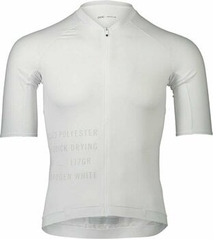 Kolesarski dres, majica POC Pristine Print Men's Jersey Hydrogen White L - 1