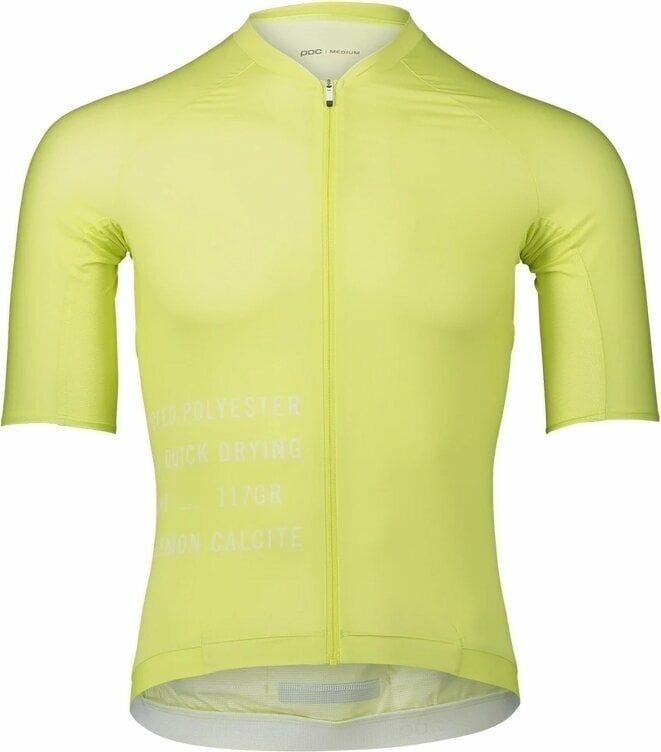 Велосипедна тениска POC Pristine Print Men's Jersey Джърси Lemon Calcite L