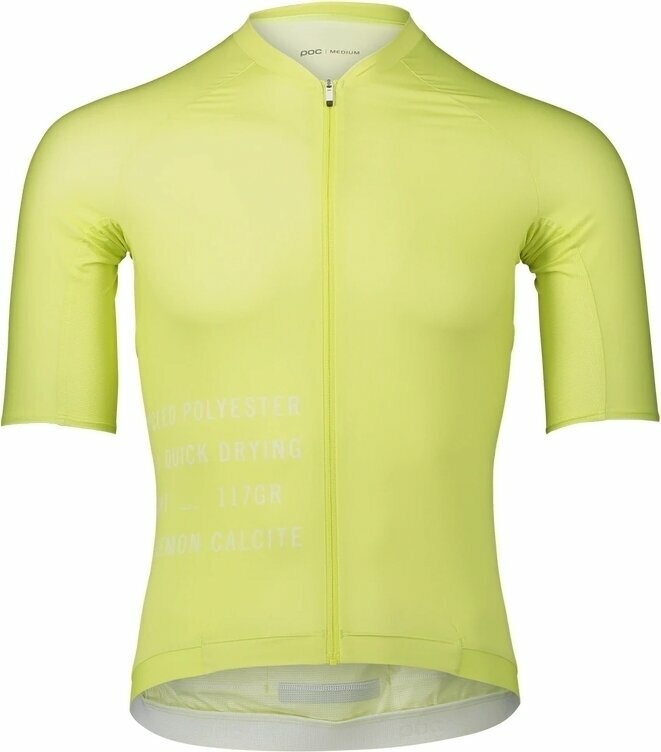 Tricou ciclism POC Pristine Print Men's Jersey Jersey Lemon Calcite 2XL