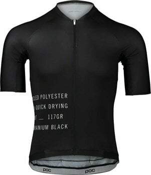 Mez kerékpározáshoz POC Pristine Print Men's Jersey Dzsörzi Uranium Black XL - 1